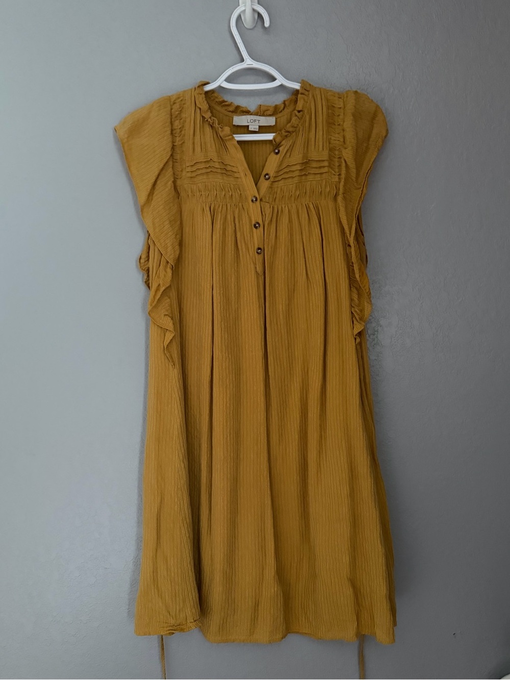 Mustard Yellow LOFT Dress